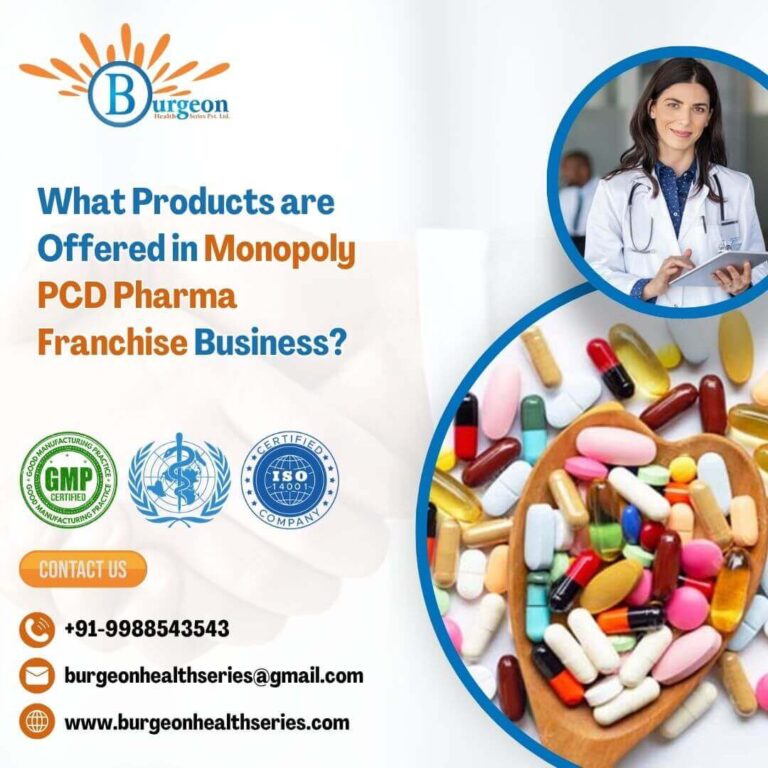 What Products are Offered in Monopoly PCD Pharma Franchise Business?